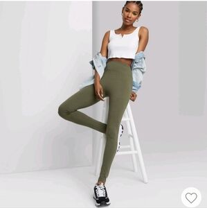 Wild Fable - Women's High-Waisted Classic Leggings - Deep Olive XS